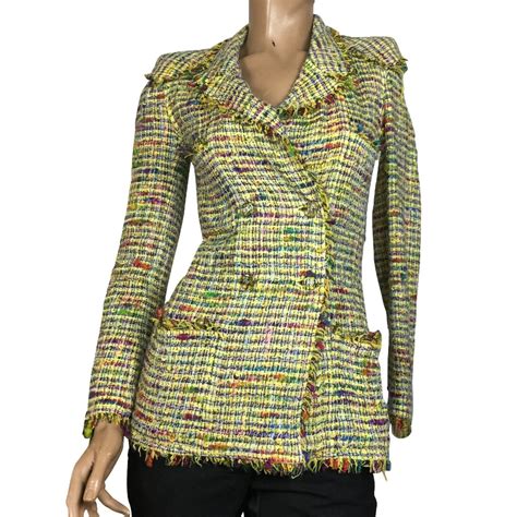 veste femme chanel|chanel cotton tweed jacket.